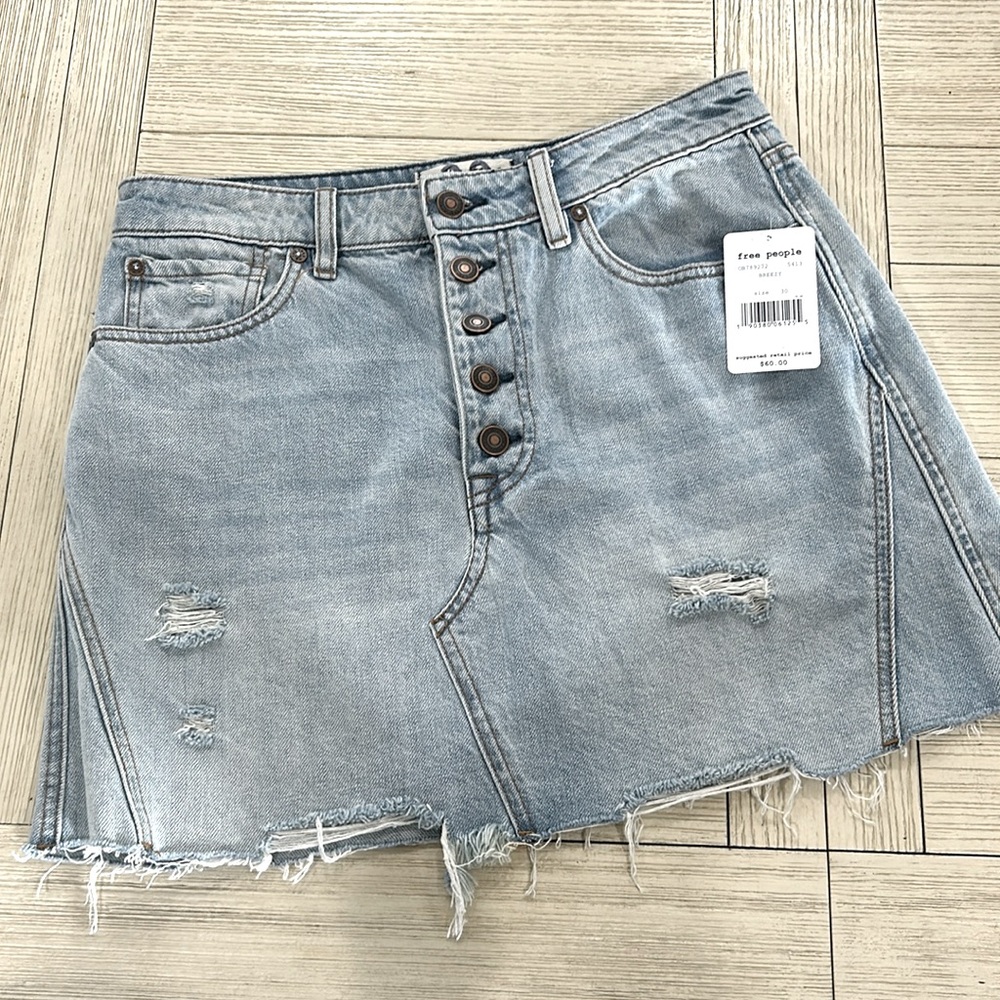 Free People Denim Skirt